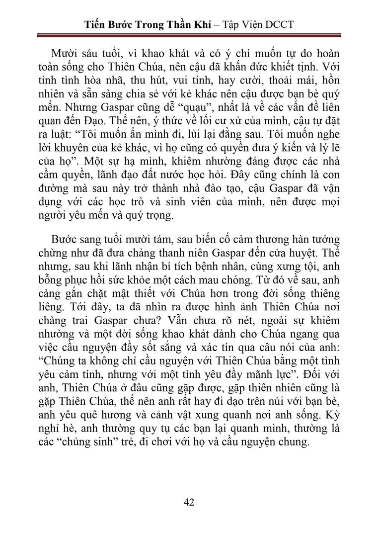 Cha Gaspar Stangassingger giữa các sinh viên